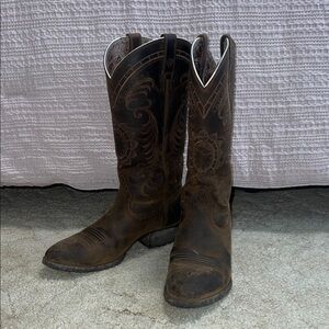 Ariat Distressed Brown Heeled Boots